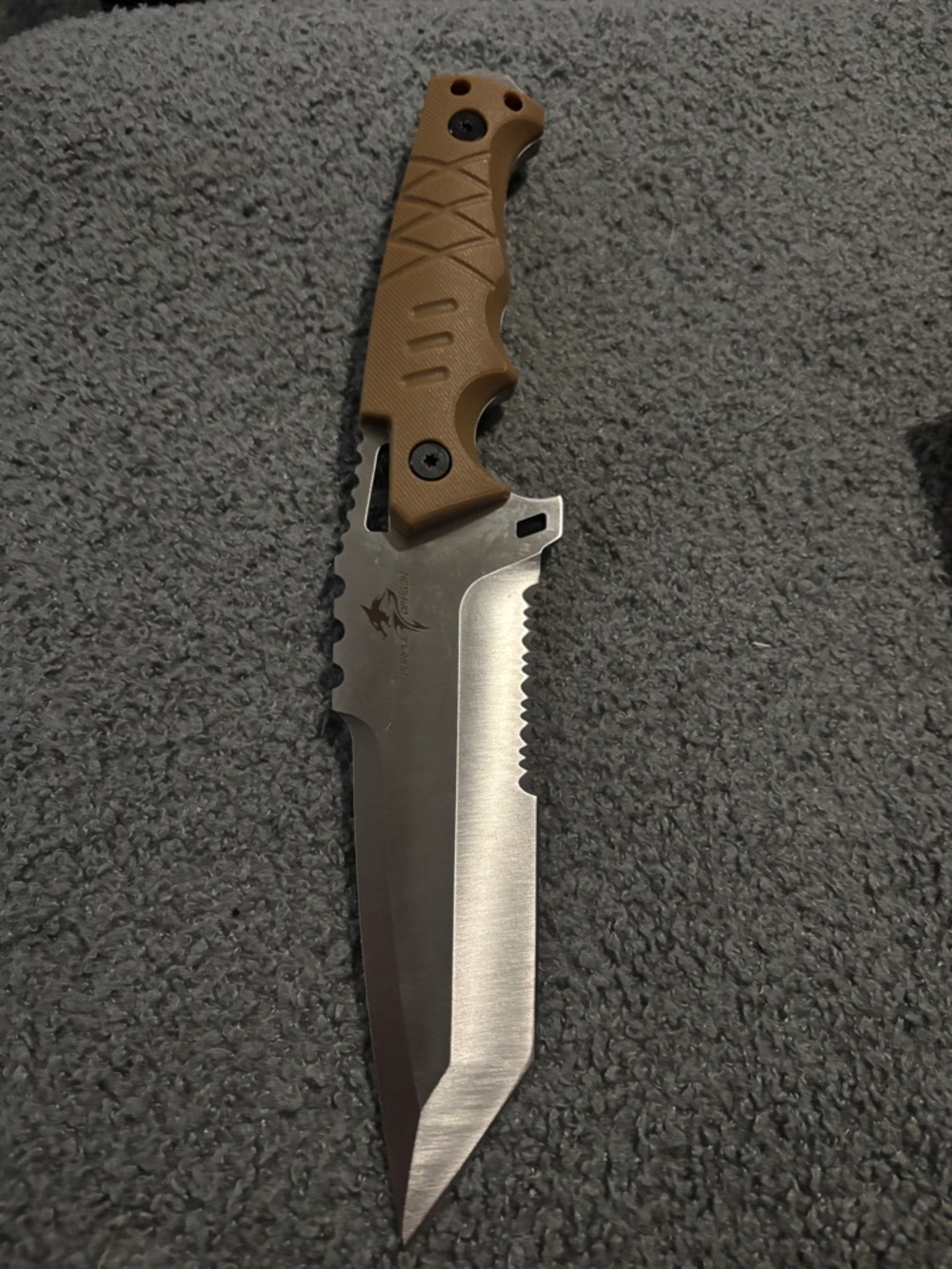 Tactical Fixed Blade Knife D2 steel known high carbon G10 Handle Kydex Sheath